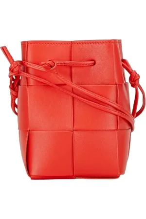 Bottega Veneta Pre-owned, Kobieta, Czerwony, ONE SIZE, Skóra, Pre-owned skórzane torby na ramię