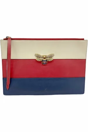 Gucci Pre-owned, Kobieta, Niebieski, ONE SIZE, Skóra, Pre-owned Leather gucci-bags