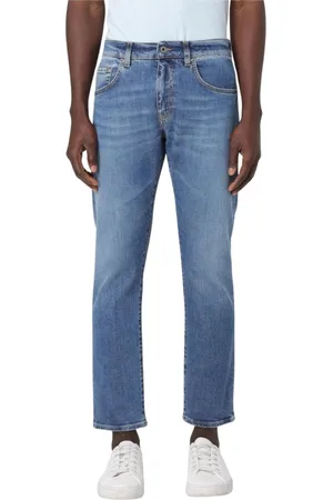 FAY Jeansy, Mężczyzna, Niebieski, W38, Denim, Klasyczne dżinsy dopasowane