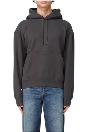 Saint Laurent Bluzy, Mężczyzna, Szary, M, Szara Bluza z Logo Stylowa Wygodna Casualowa