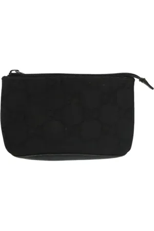 Gucci Pre-owned, Kobieta, Czarny, ONE SIZE, Pre-owned Canvas pouches