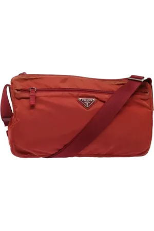 Prada Pre-owned, Kobieta, Czerwony, ONE SIZE, Pre-owned Canvas prada-bags