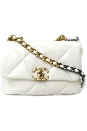 CHANEL Pre-owned, Kobieta, Biały, ONE SIZE, Skóra, Pre-owned Skórzane torebki