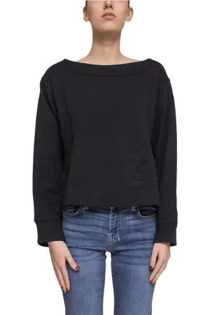 Emporio Armani Bluzy, Kobieta, Czarny, XS, Czarny Damski Sweatshirt Uc 001