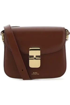 A.P.C. Torebki, Kobieta, brązowy, ONE SIZE, Mała torba na ramię Grace w brązie