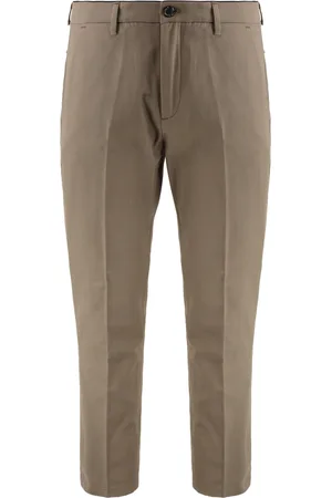 DEPARTMENT FIVE Spodnie, Mężczyzna, Zielony, W36, Bawełniane Spodnie Chino z Kieszeniami