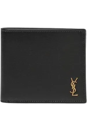 Saint Laurent Akcesoria, Mężczyzna, Czarny, ONE SIZE, Portfel Logo Bifold Czarny