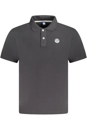 North Sails Koszulki, Mężczyzna, Czarny, 3XL, Czarny polo z bawełny dla mężczyzn