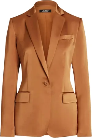 Ralph Lauren Kurtki, Kobieta, brązowy, S, Satyna, Satynowa Marynarka