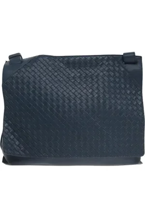 Bottega Veneta Pre-owned, Kobieta, Niebieski, ONE SIZE, Skóra, Pre-owned skórzane torby na ramię