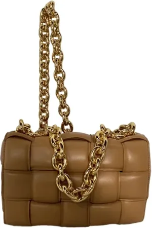 Bottega Veneta Pre-owned, Kobieta, brązowy, ONE SIZE, Skóra, Pre-owned Leather crossbody-bags
