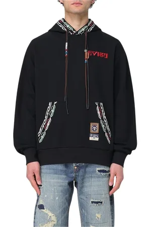 Evisu Bluzy, Mężczyzna, Czarny, M, Bluza z łańcuchem