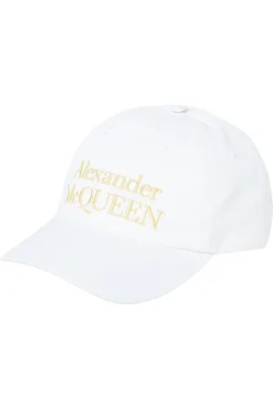 Alexander McQueen Akcesoria, Mężczyzna, Biały, S, Logo Baseball Cap