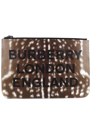 Burberry Pre-owned, Kobieta, brązowy, ONE SIZE, Skóra, Pre-owned Leather clutches
