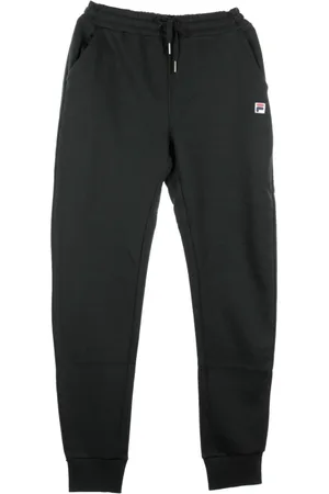 Fila Spodnie, Kobieta, Czarny, M, Czarne Spodnie Dresowe z Polarowa dla Kobiet