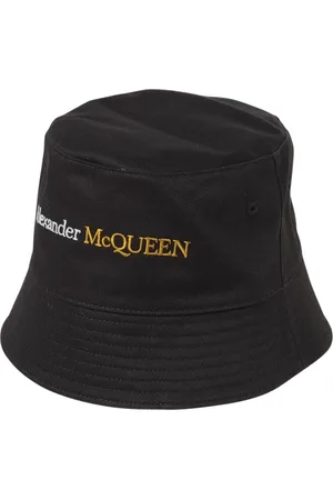 Alexander McQueen Akcesoria, Mężczyzna, Czarny, M, Luksusowy Logo Bucket Hat