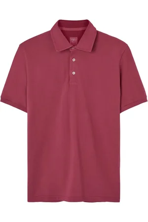 FEDELI Koszulki, Mężczyzna, Czerwony, 2XL, Kolekcja Polo i T-shirtów Pique