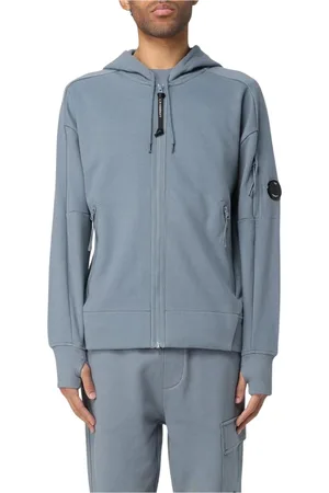 C.P. Company Bluzy, Mężczyzna, Niebieski, L, Niebieski Bluza Zip Up Activewear