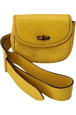 Gucci Pre-owned, Kobieta, Żółty, ONE SIZE, Skóra, Pre-owned Leather gucci-bags