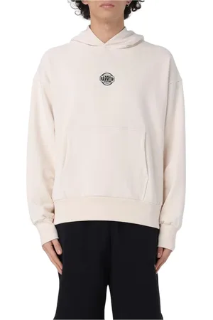 BARROW Bluzy, Mężczyzna, Beżowy, S, Czarna bluza z kapturem w luzie odzież sportowa