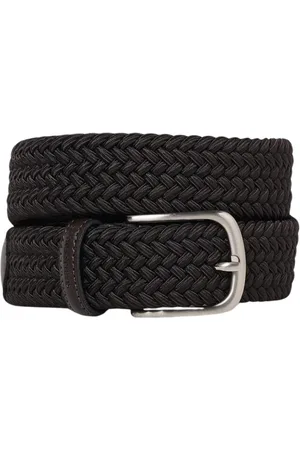 BROOKSFIELD Akcesoria, Mężczyzna, Czarny, 90 CM, Granatowy pleciony pasek elastyczny