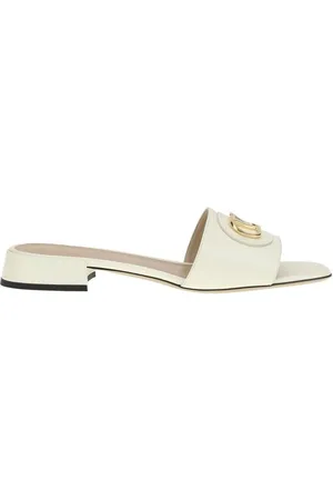 VALENTINO GARAVANI Buty, Kobieta, Beżowy, 36 1/2 EU, Len, VLogo Skórzane Sandały