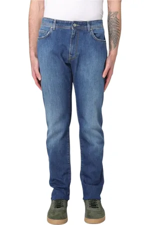 BROOKSFIELD Jeansy, Mężczyzna, Niebieski, W34, Denim, Klasyczne Dżinsy Straight Leg