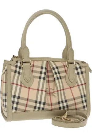 Burberry Pre-owned, Kobieta, Beżowy, ONE SIZE, Pre-owned Canvas handbags