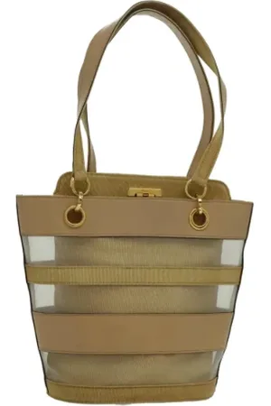 Salvatore Ferragamo Pre-owned, Kobieta, Beżowy, ONE SIZE, Skóra, Pre-owned Skórzane torebki