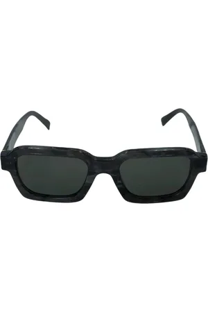 Retrosuperfuture Akcesoria, Mężczyzna, Czarny, ONE SIZE, Nylon, Szare Okulary Przeciwsłoneczne z Ochroną UV