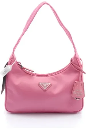 Prada Pre-owned, Kobieta, Różowy, ONE SIZE, Nylon, Pre-owned Canvas handbags