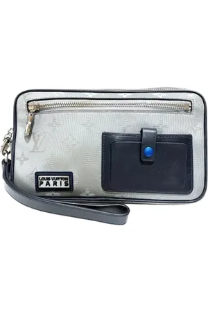 LOUIS VUITTON Pre-owned, Mężczyzna, Szary, ONE SIZE, Pre-owned Canvas clutches