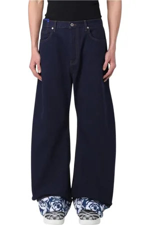Burberry Jeansy, Mężczyzna, Niebieski, W33, Klasyczne Straight Leg Jeansy