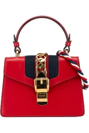 Gucci Pre-owned, Kobieta, Czerwony, ONE SIZE, Skóra, Pre-owned Skórzane torebki