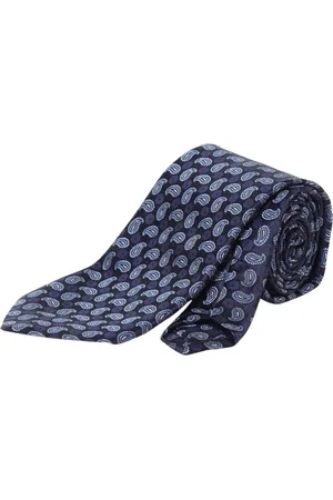Etro Akcesoria, Mężczyzna, Niebieski, ONE SIZE, Niebieski Jedwabny Krawat Paisley