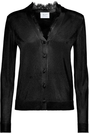MVP Wardrobe Swetry, Kobieta, Czarny, M, Vanessa Knit Cardigan