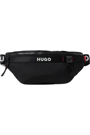 HUGO BOSS Torebki, Mężczyzna, Czarny, ONE SIZE, Nylon, Klasyczna Czarna Torba na Ramię dla Mężczyzn