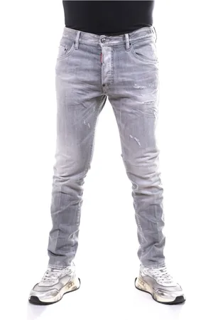 Dsquared2 Jeansy, Mężczyzna, Szary, S, Szare Spodnie Męskie 852