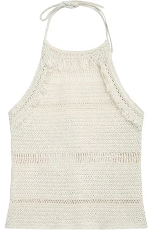 Isabel Marant Koszulki, Kobieta, Beżowy, S, Ecru Bawełniany Top