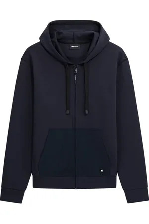 GAS Bluzy, Mężczyzna, Niebieski, L, Nylon, Bluza z kapturem i zamkiem, nylonowy wkład