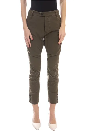 Dsquared2 Spodnie, Kobieta, Zielony, M, Wojskowozielone spodnie damskie