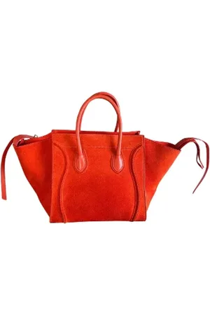 Céline Pre-owned, Kobieta, Pomarańczowy, ONE SIZE, Zamsz, Pre-owned Suede totes