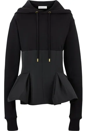 Nina Ricci Bluzy, Kobieta, Czarny, S, Bluza z kapturem z baskinką