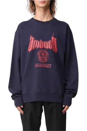 AMBUSH Bluzy, Mężczyzna, Czarny, S, Crest Szary Bluza Mężczyźni Stylowy