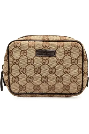 Gucci Pre-owned, Kobieta, Beżowy, ONE SIZE, Skóra, Pre-owned Canvas gucci-bags