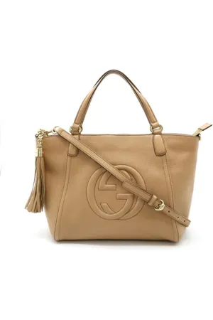 Gucci Pre-owned, Kobieta, Beżowy, ONE SIZE, Skóra, Pre-owned Leather gucci-bags