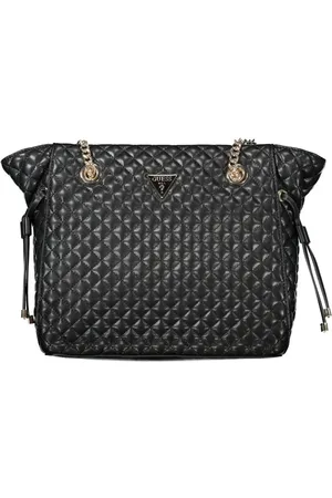 Guess Torebki, Kobieta, Czarny, ONE SIZE, Len, Czarna torba polietylenowa