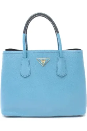 Prada Pre-owned, Kobieta, Niebieski, ONE SIZE, Skóra, Pre-owned Leather totes