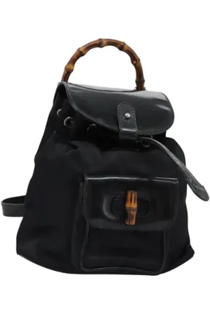 Gucci Pre-owned, Kobieta, Czarny, ONE SIZE, Nylon, Pre-owned Nylon backpacks