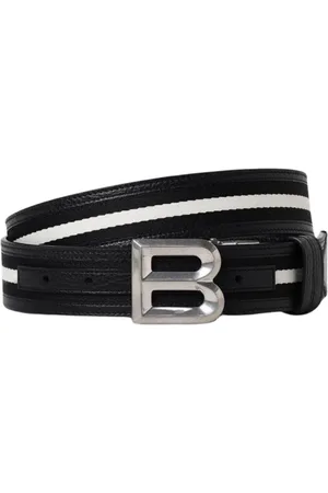 Bally Akcesoria, Mężczyzna, Czarny, 100 CM, Czarny Skórzany Pasek z Logo